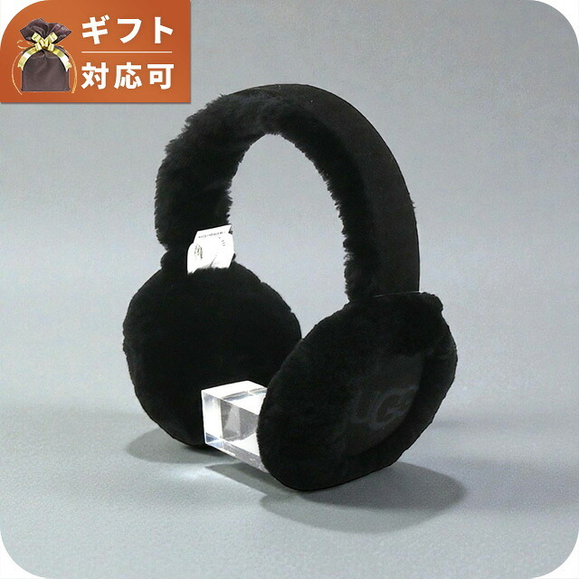 アグ UGG Sheepskin Embroidery Earmuff イヤーマフ 耳当て 20955-BLK
