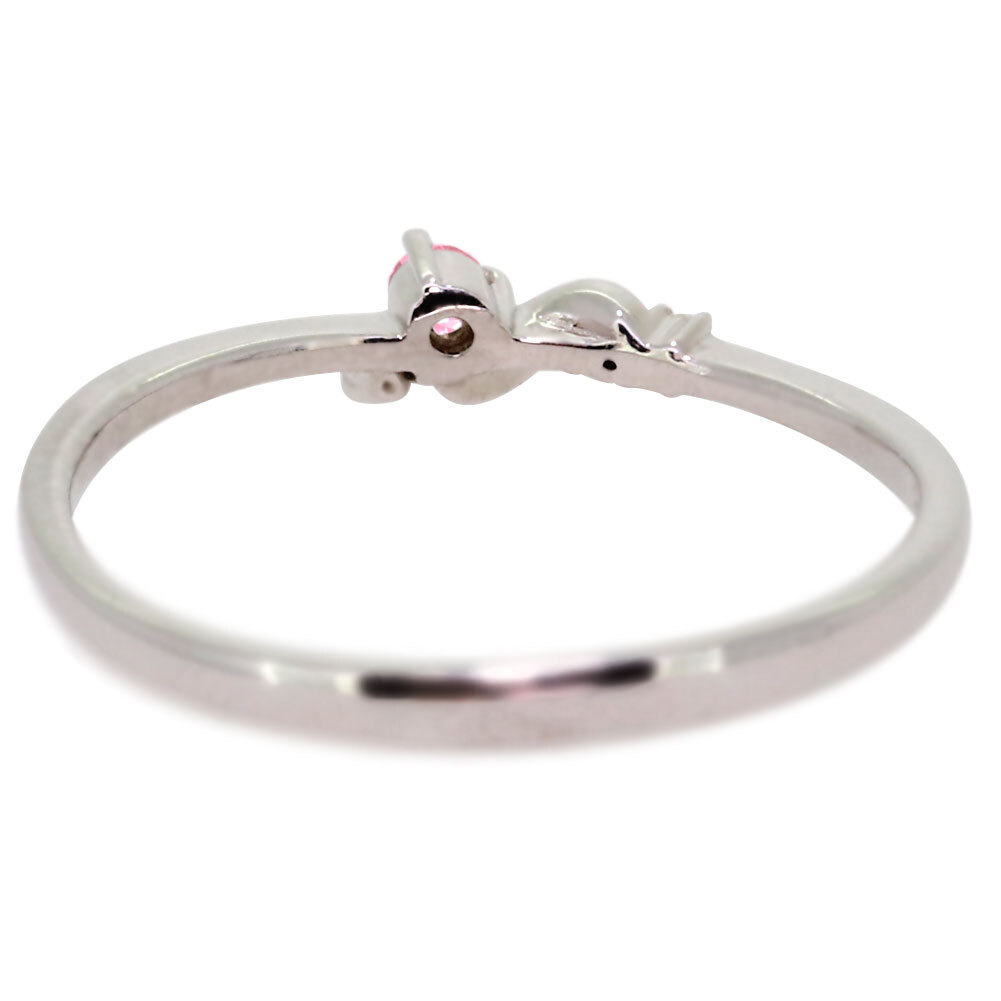 指輪 ピンクトルマリン シンプル ピンキーリング 10金 10k レディース