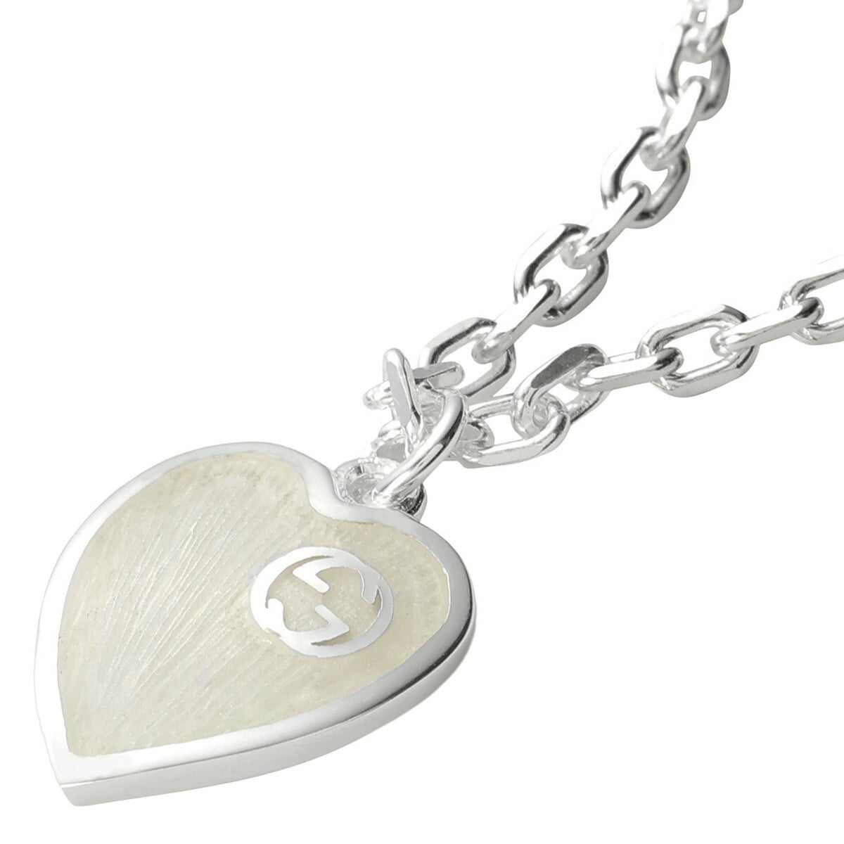 グッチ GUCCI インターロッキングG ハート ネックレス ペンダント