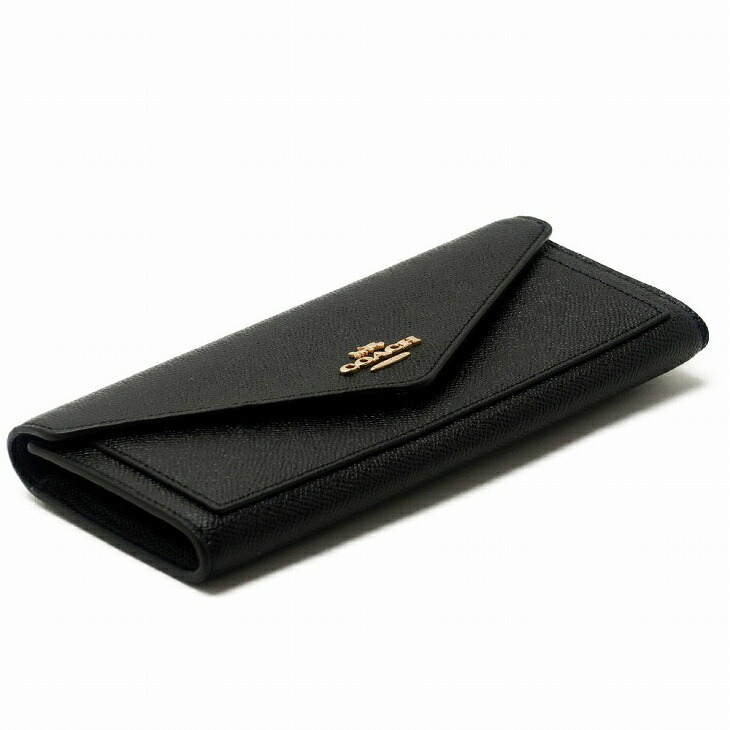 コーチ COACH 財布 レディース 長財布 ロゴ ブラック 黒 3033IMBLK