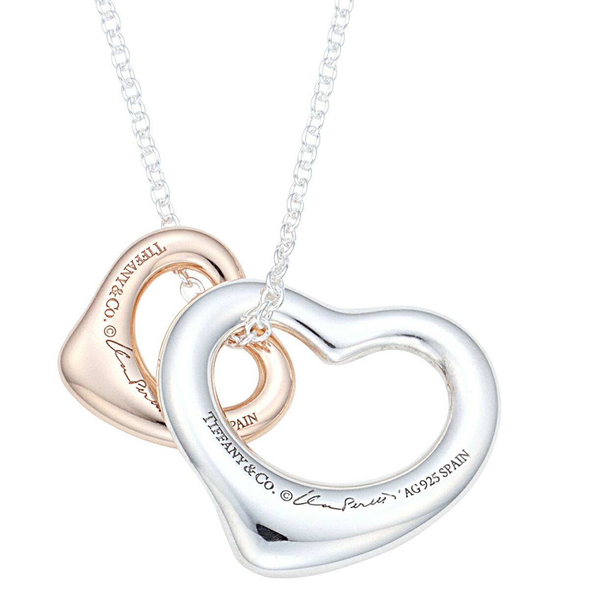 ティファニー TIFFANY&CO オープン ハ―ト ペンダント ネックレス 2