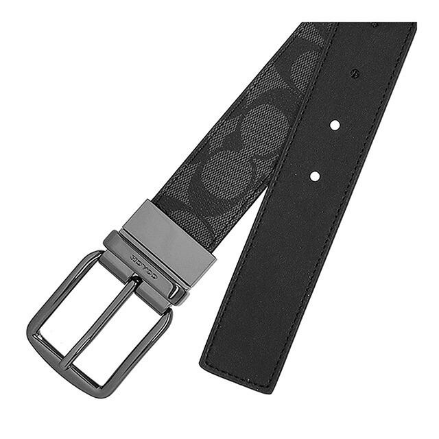 コーチ ベルト メンズ ブランド COACH CQ022 チャコール/ブラック