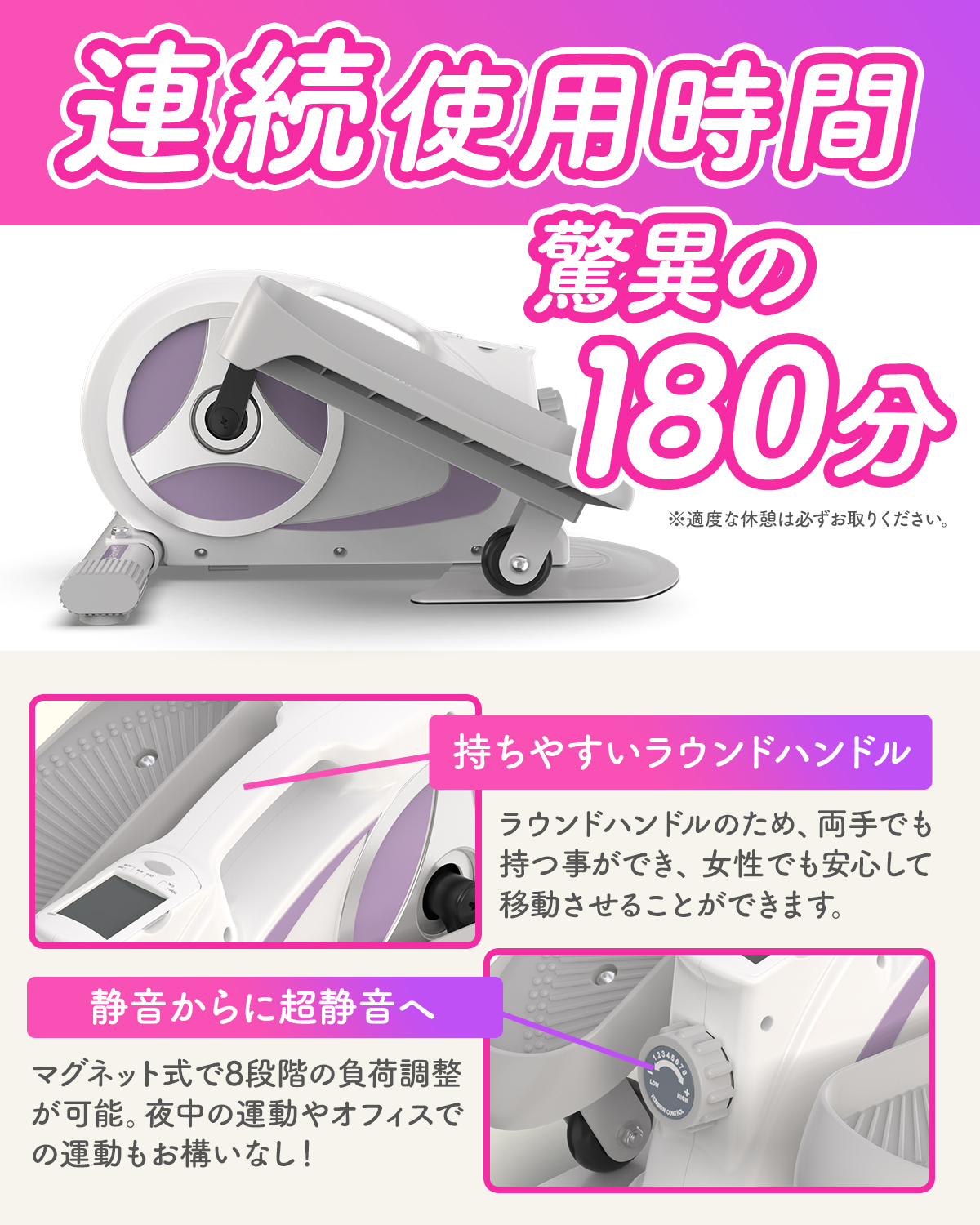 ROOMFIT ルームバイク [立・座の2way エクササイズ ] エアロバイク