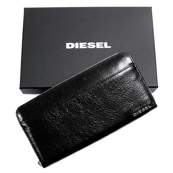 DIESEL ディーゼル 長財布 メンズ レザー ブラック 黒 ブランド 羊革