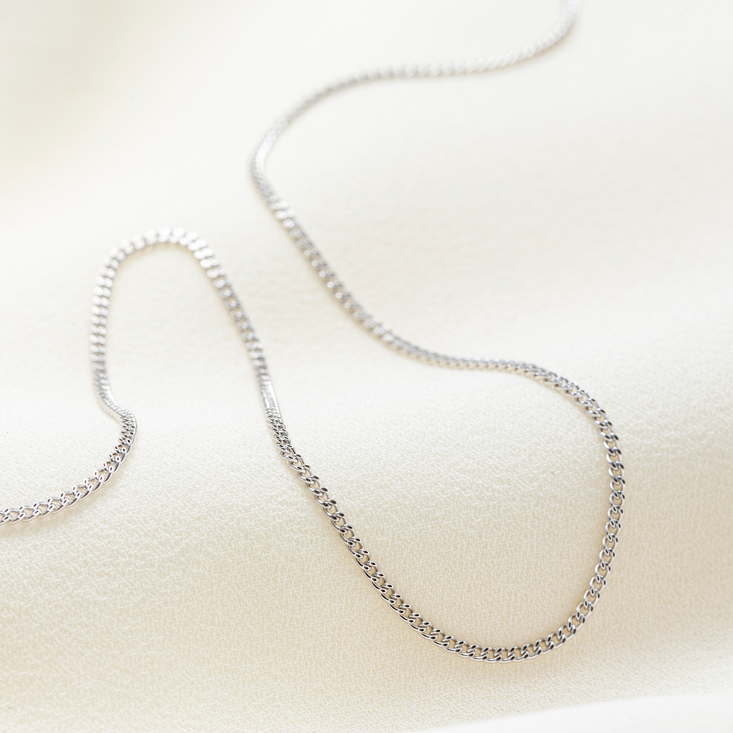 人気商品♪】18金 ホワイトゴールド 喜平 ネックレス チェーン 50cm 1g