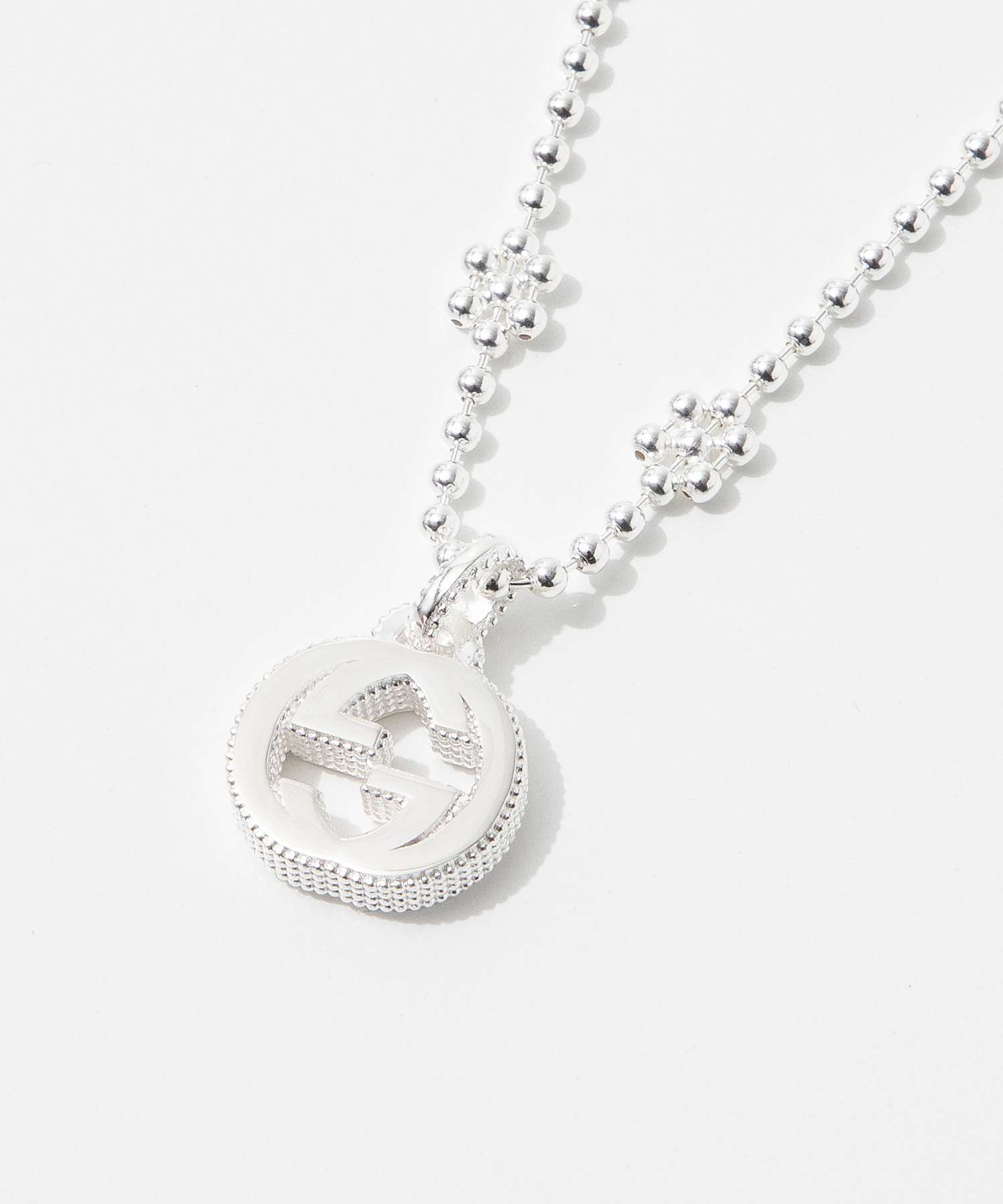 グッチ GUCCI 479221 J8400 ネックレス INTERLOCKING G S NECKLACE