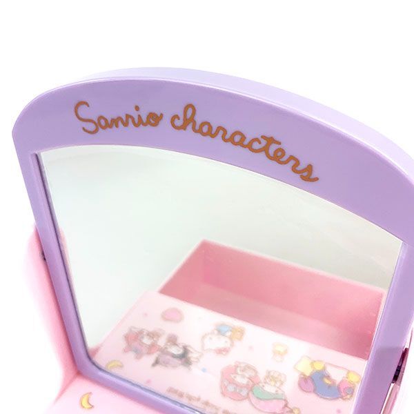 サンリオ サンリオキャラクターズ ミニドレッサー 鏡 ミラー 収納 小物