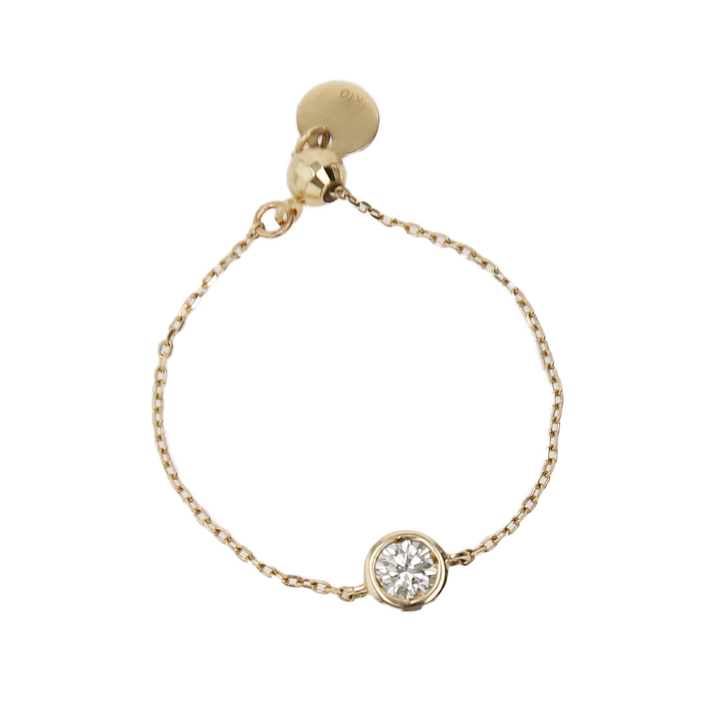 ラボグロウンダイヤモンド チェーンリング リング 指輪 0.10ct