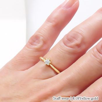 指輪 刻印 レディース ジュエリー 一粒ダイヤ リング ソリティア