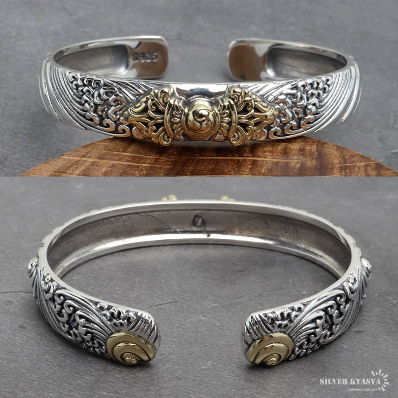 激レア! 祐天寺 あるじゃん ag factory 唐草彫り スカル バングル