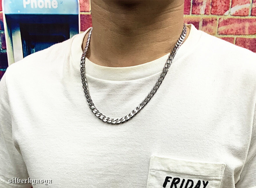 ステンレス 喜平チェーンネックレス シルバー 喜平ネックレス きへい