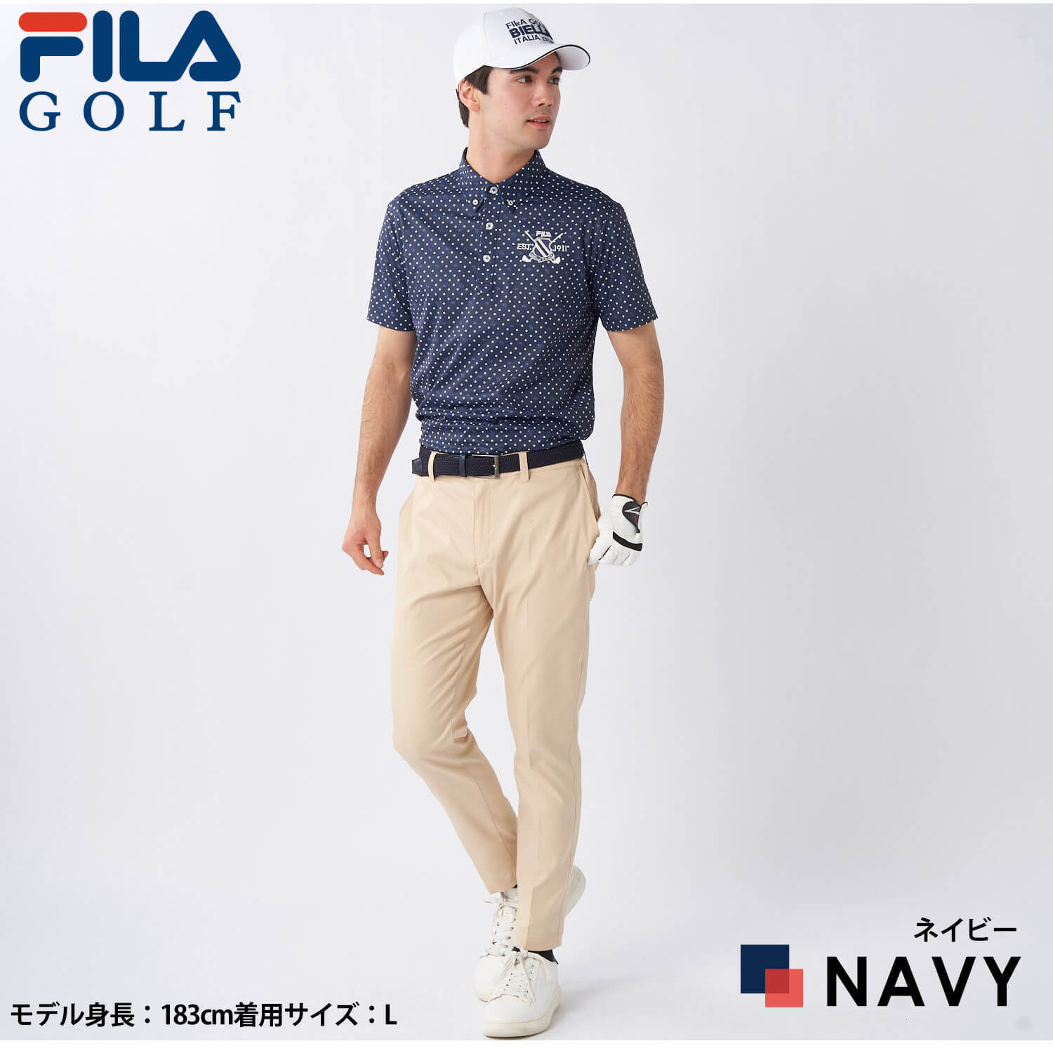 FILA GOLF フィラゴルフ ゴルフウェア ポロシャツ 半袖 メンズ 春夏