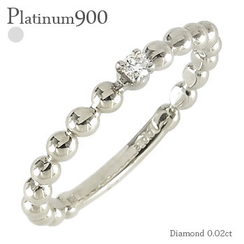 ダイヤモンド リング プラチナ プラチナ900 pt900 ソリティア 0.02ct