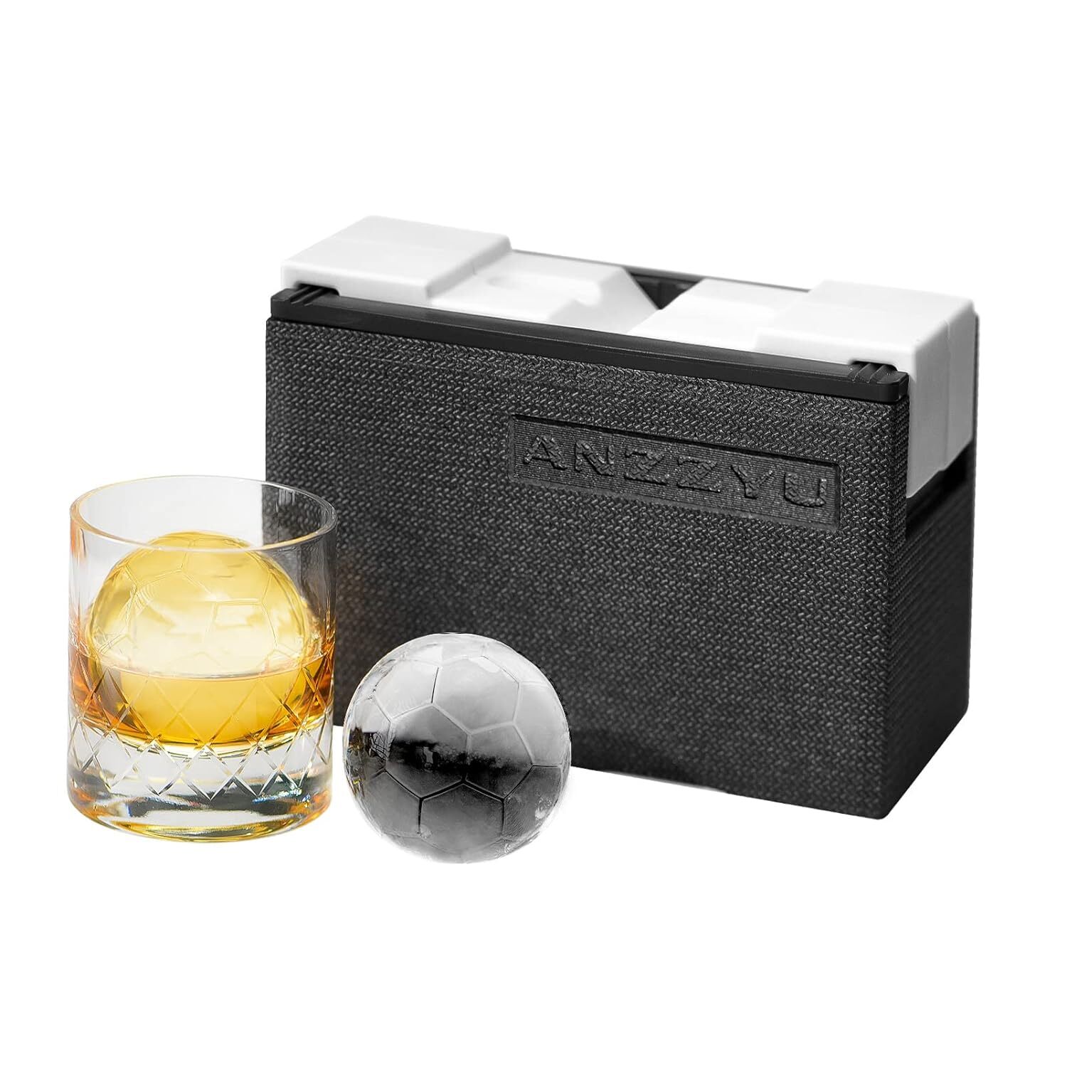 アイスボールメーカー 2個取り 【選べる特典付】 ANZZYU 透明氷