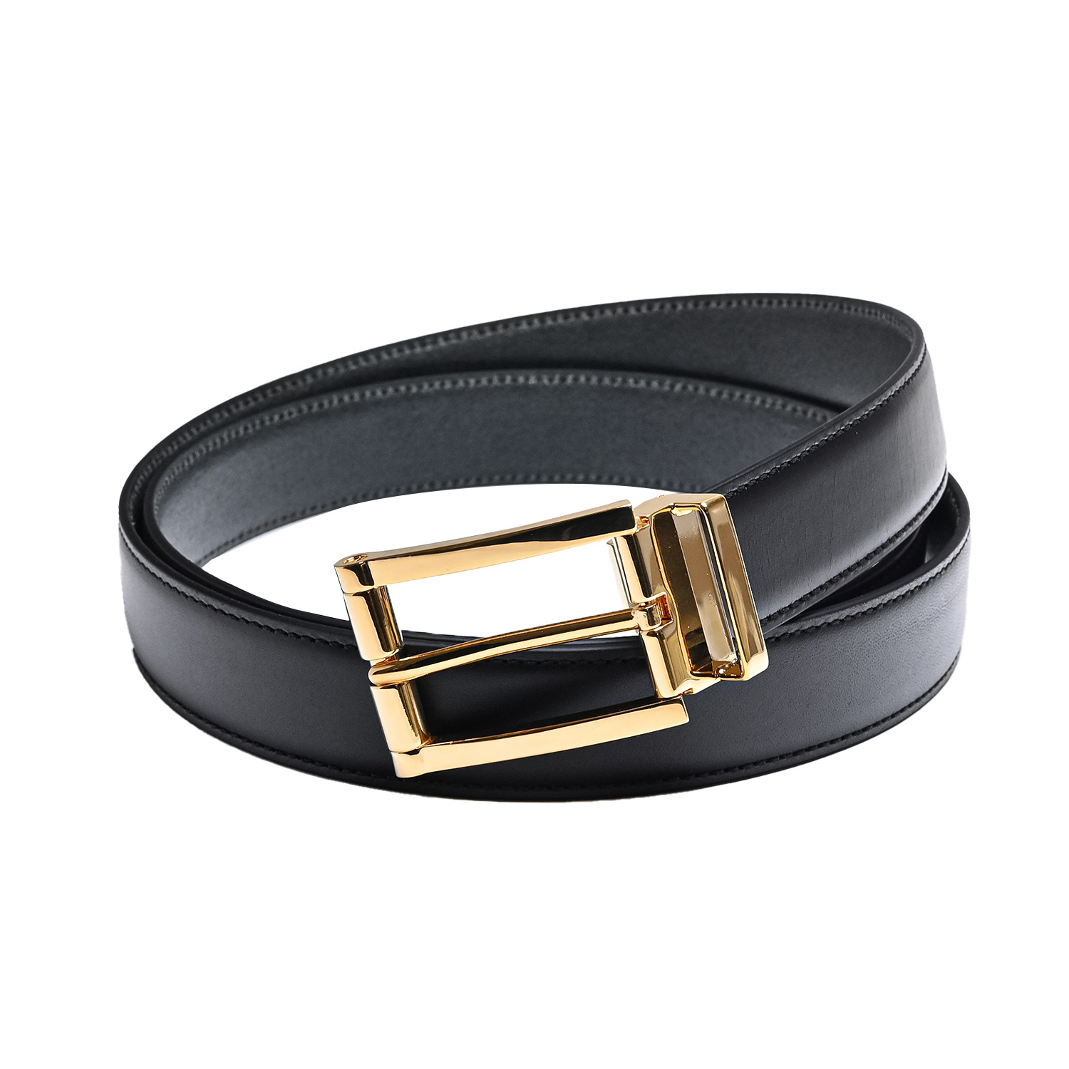 本革 ベルト メンズ ビジネス イタリア製 ゴールドバックル ブッテーロ