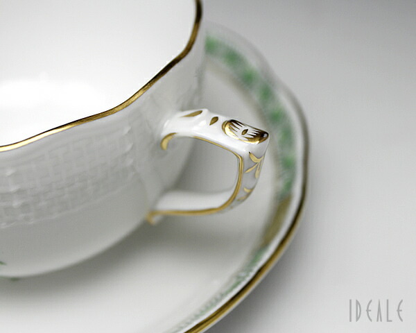 ヘレンド AV アポニーグリーン 724/0/00 ティーカップ＆ソーサー