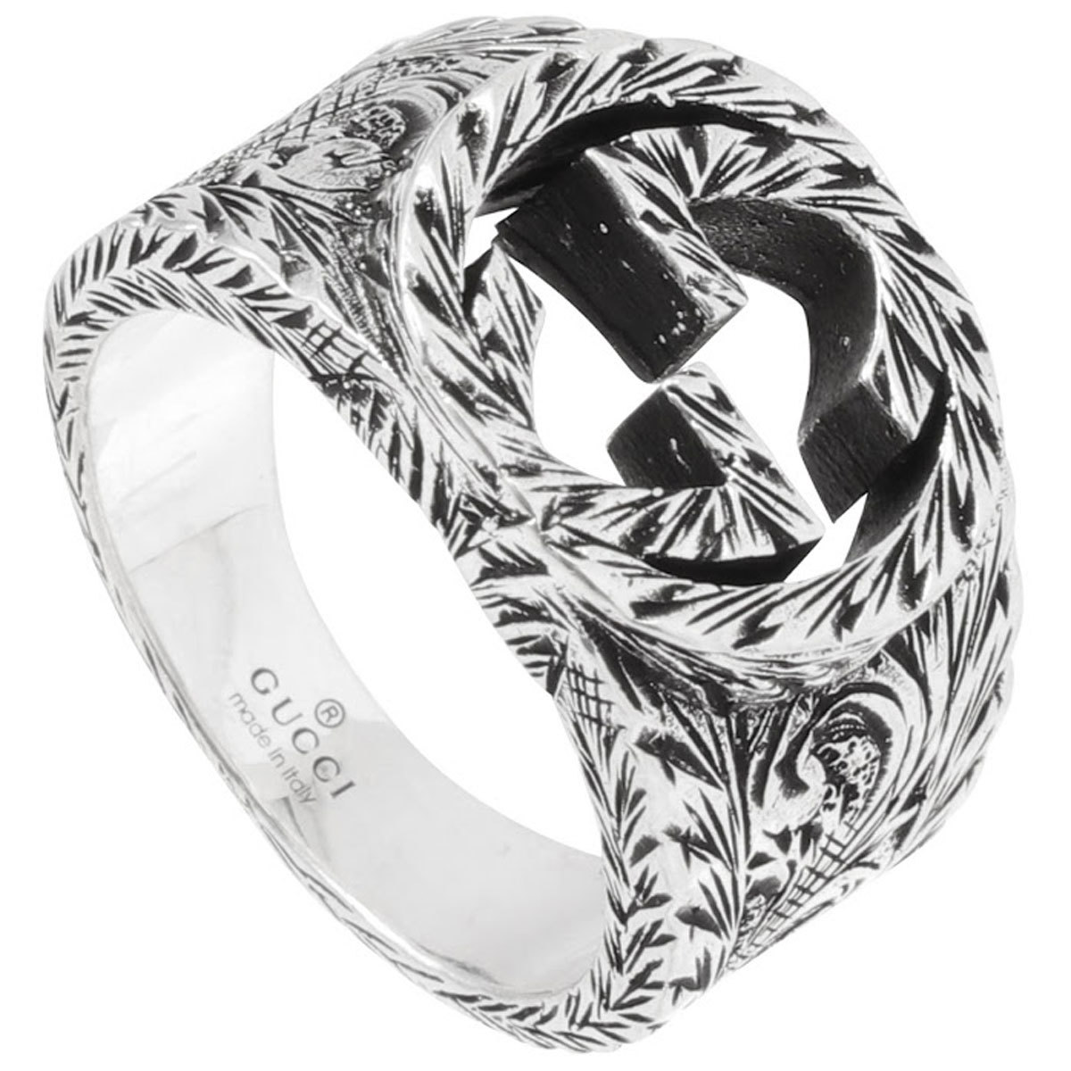 グッチ GUCCI 指輪 455302 J8400 0811 インターロッキングG エングレー