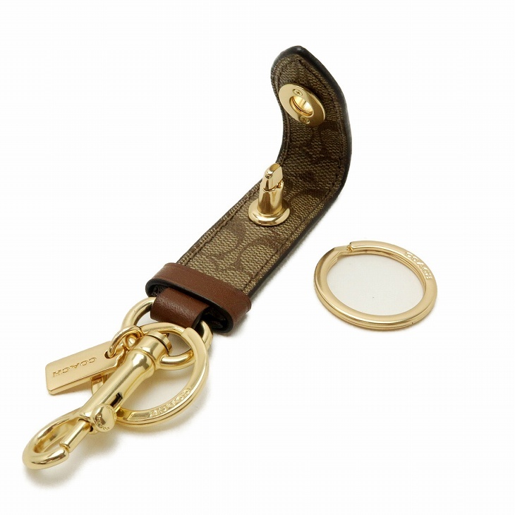 コーチ キーホルダー COACH キーリング バッグチャーム ターンロック