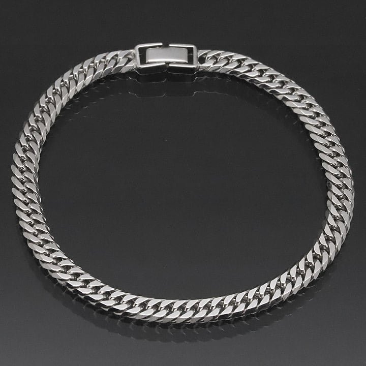 シルバー 喜平ブレスレット 6面ダブル 六面 シルバー925 13g-20cm 喜平