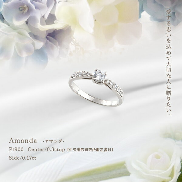 中央宝石研究所 鑑定書 ソーティングダイヤモンド】pt950【0.47ctUP