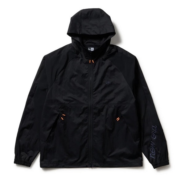 ニューエラ ゴルフ ウィンド フーディージャケット ブラック NEW ERA