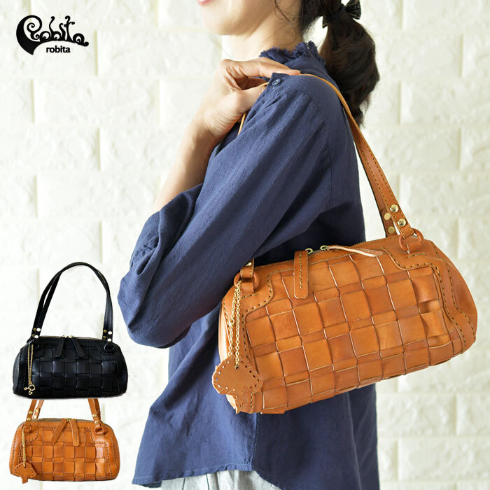 robita ロビタ ロビータ】ランダム メッシュ レザー ミニボストン