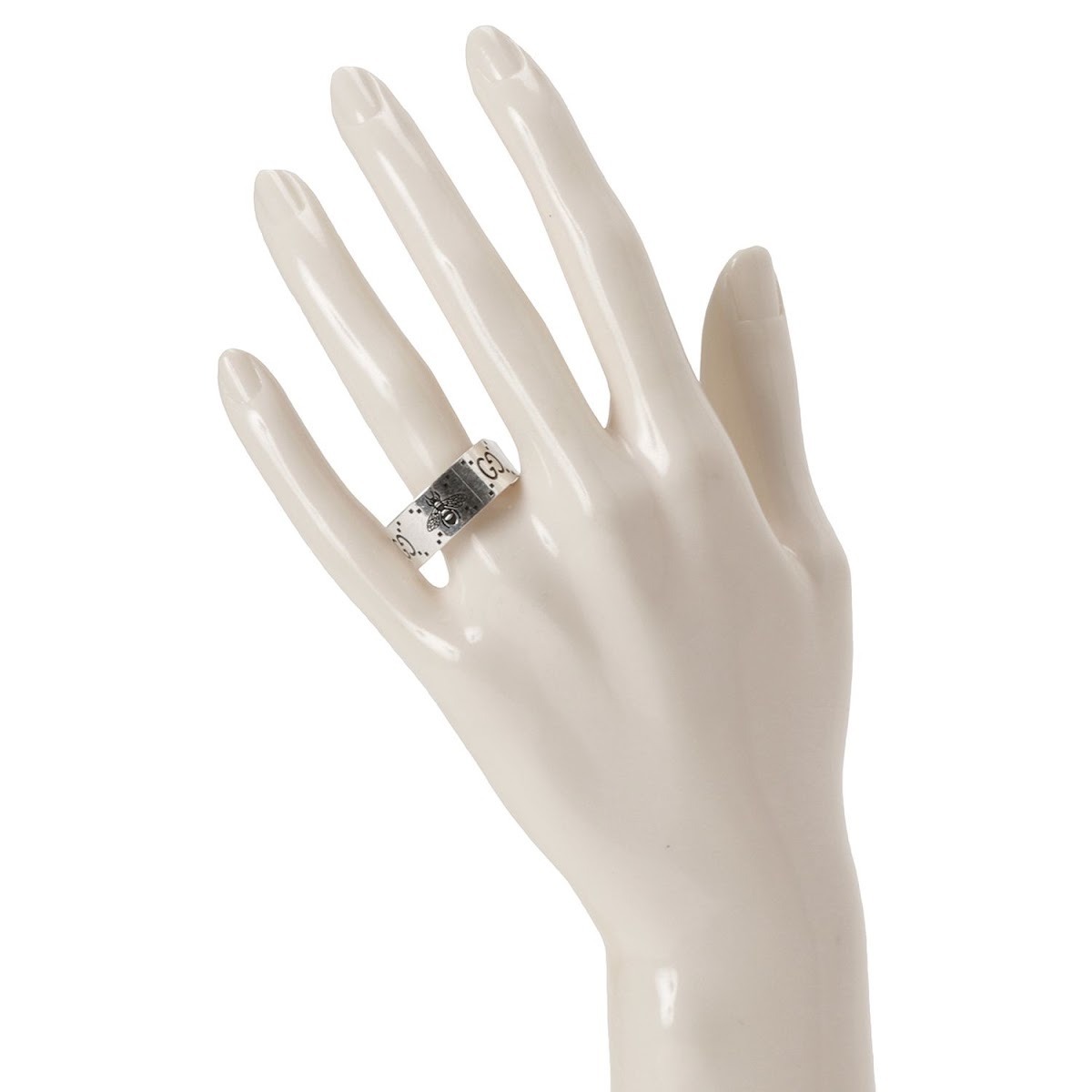 グッチ GUCCI 指輪 GGシグネチャー＆ビー ハチモチーフ エングレー