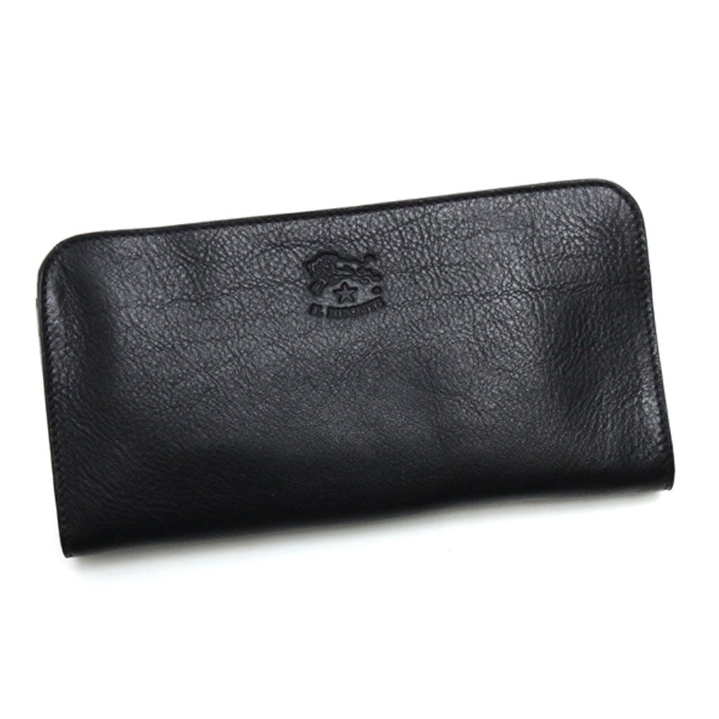 イルビゾンテ IL BISONTE L字ファスナー長財布 C0909 153 BLACK 本革
