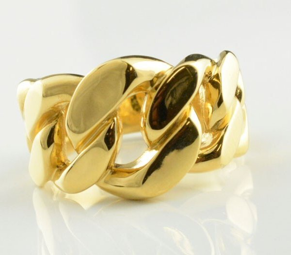 18金 k18 リング レディース 幅広 喜平リング キヘイ 指輪 地金リング