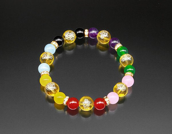 カラフル七福神・大開運ブレス [ ブレスレット 専用巾着袋付き 開運