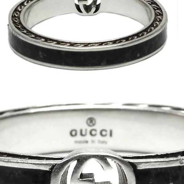 GUCCI グッチ リング 指輪 シルバー インターロッキングG レディース