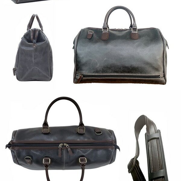 日本製 豊岡 ボストンバッグ メンズ レディース 白化合皮 レトロ