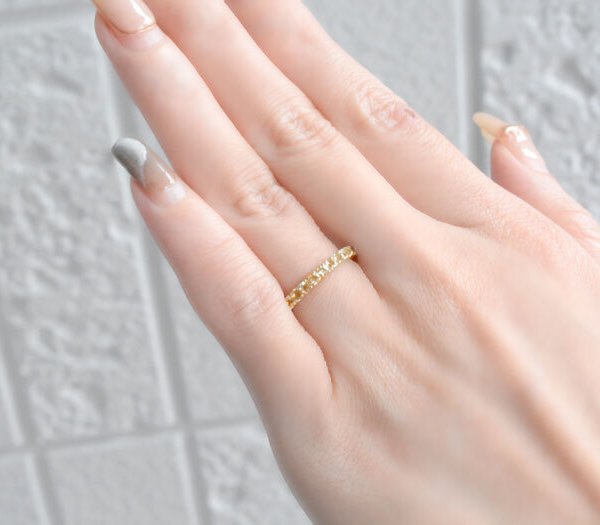 k10 リング シトリン 指輪 ホワイトゴールドk10 エタニティリング