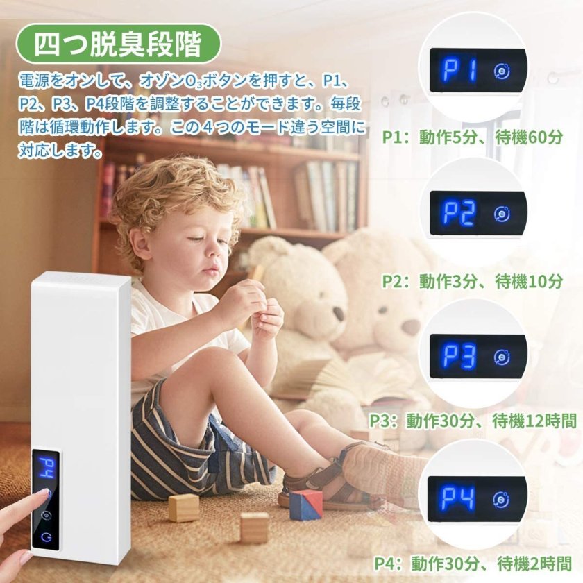 オゾン発生器 脱臭 消臭 型番:GQ-03 マイナスイオン搭載 3-20畳対応