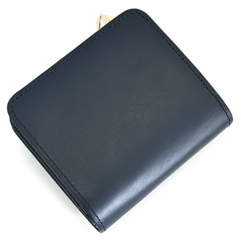 ポールスミス 財布 二つ折り財布 L字ファスナー 紺(ネイビー) Paul