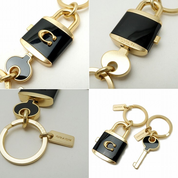 コーチ COACH キーホルダー レディース キーリング 鍵 錠前 バッグ