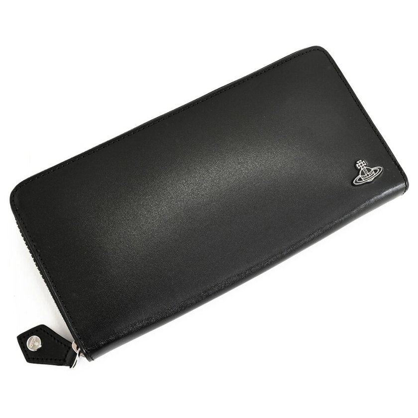 ヴィヴィアンウエストウッド 財布 長財布 ラウンドファスナー 黒