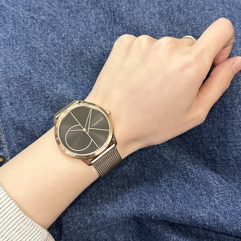 訳あり 箱なし 時計ケース付 カルバンクライン 腕時計 手表 メンズ 父