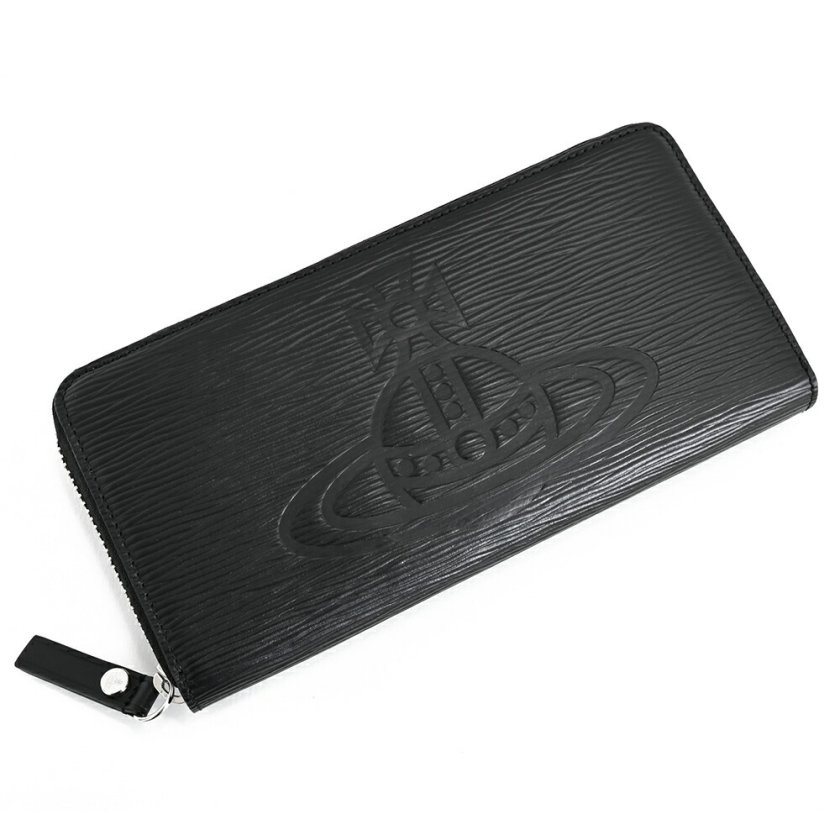 ヴィヴィアンウエストウッド 財布 長財布 ラウンドファスナー 黒