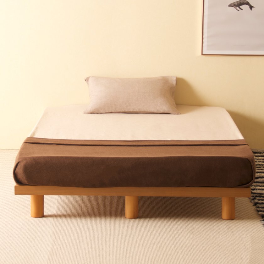 木製 ベッドフレーム 「Mjuk（ミューク） ヘッドレスタイプ 」 すのこ