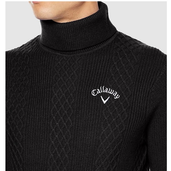キャロウェイ メンズ ゴルフウェア 長袖 タートルネック セーター