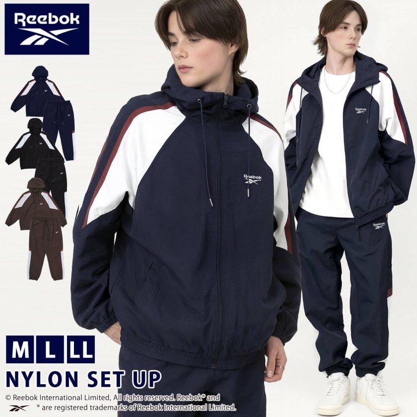 Reebok リーボック メンズ ウインドブレーカー 上下 セット