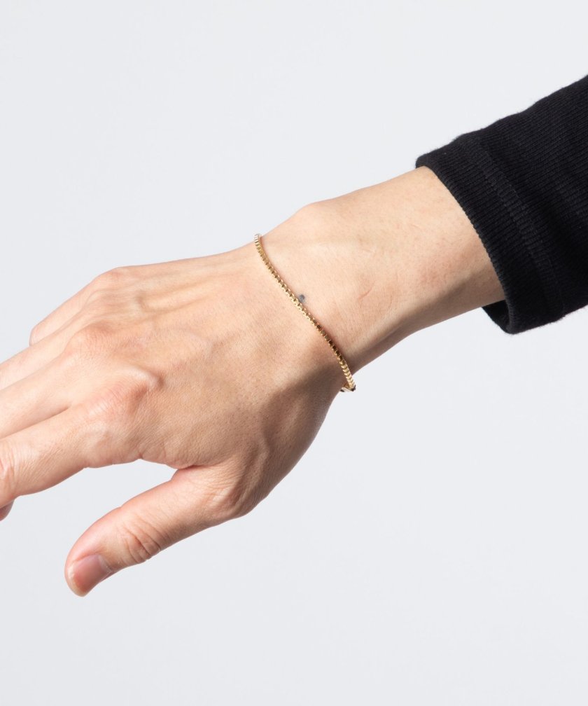 トムウッド TOM WOOD Square Bracelet Gold B01019VBX01S925-9K