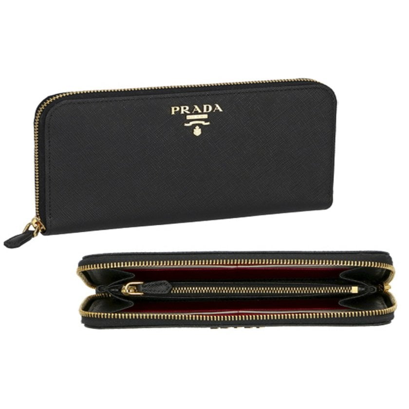 プラダ PRADA 財布 長財布 小銭入れ付き ラウンドファスナー長財布