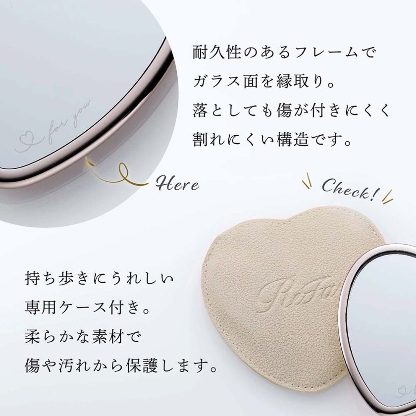 ReFa リファ ハートコーム アイラ・ハートミラー ローズゴールド 2点