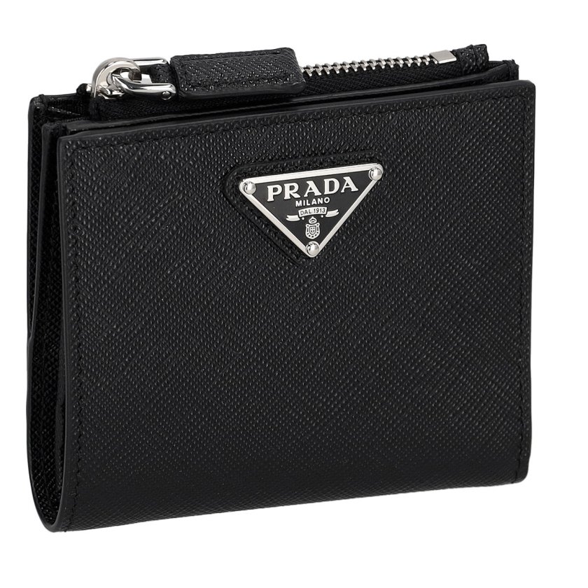 プラダ PRADA 財布 二つ折り財布 小銭入れ付き サフィアーノレザー