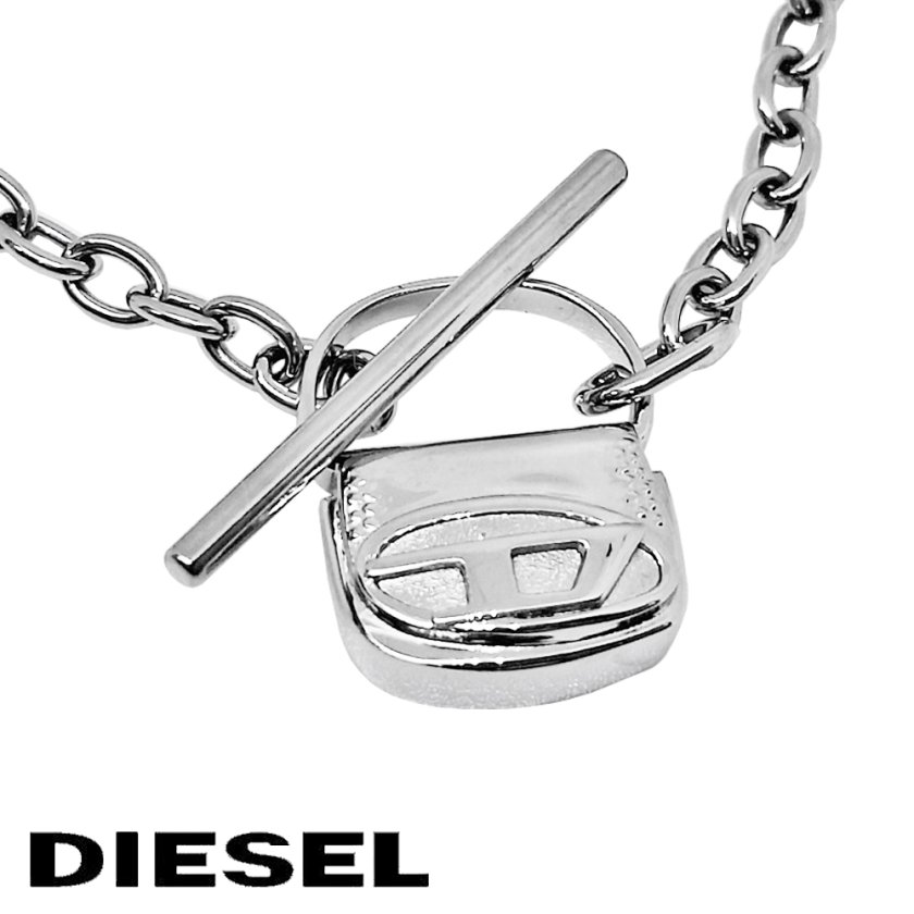 DIESEL ディーゼル ネックレス DX1593040 シルバー ステンレス ユニ
