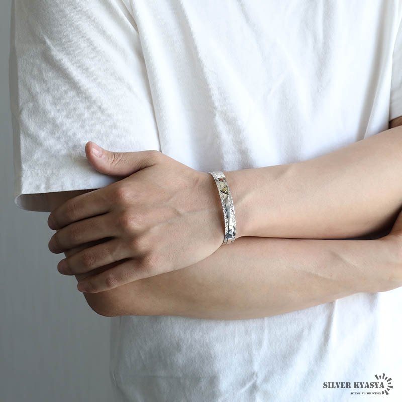 シルバー925 フリーメイソンバングル メンズ 腕輪 シルバーバングル 銀