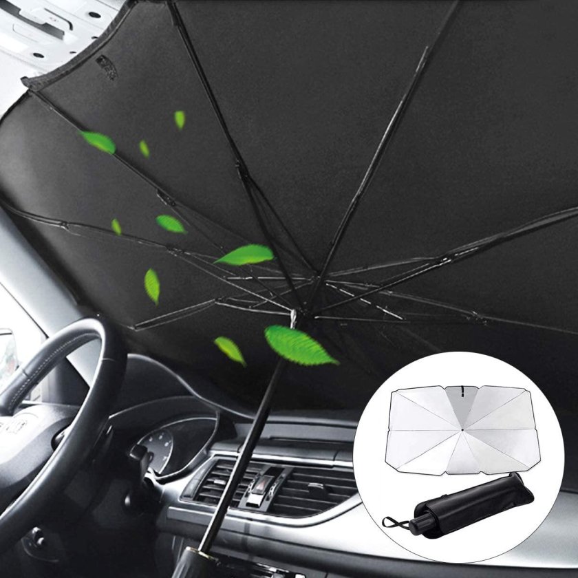 中大型SUV MPV適用 車用サンシェード 車パラソル 折り畳み式 傘型