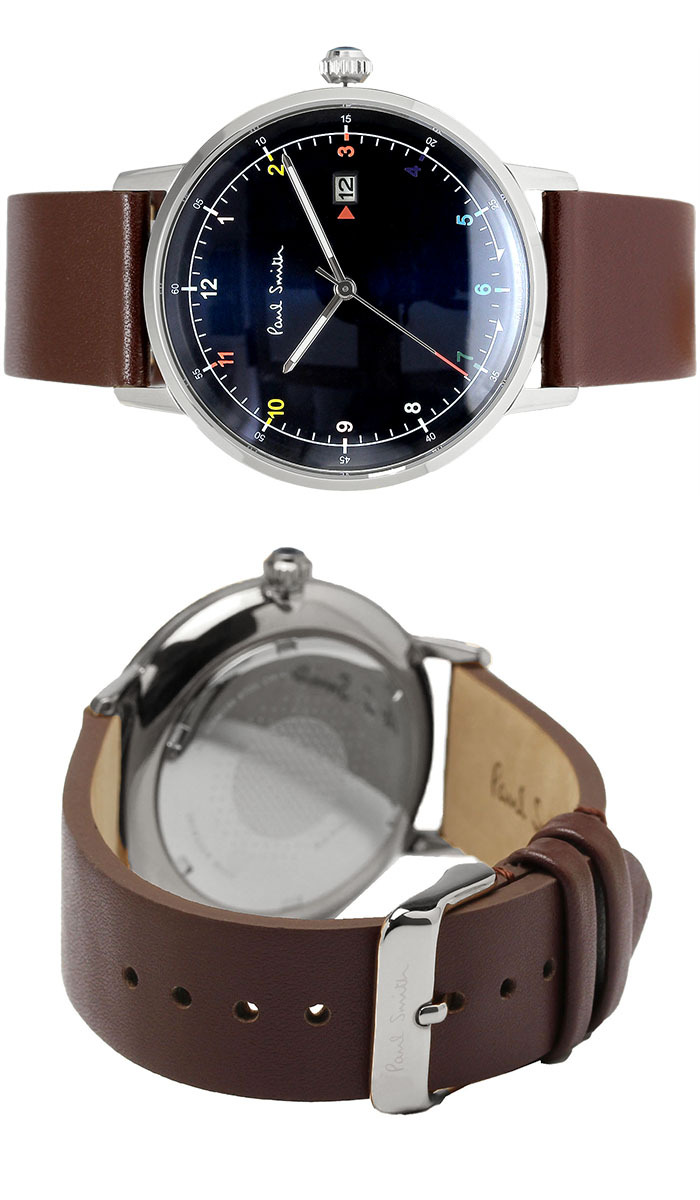 ポールスミス Paul Smith 腕時計 メンズ 革ベルト 41mm レザー
